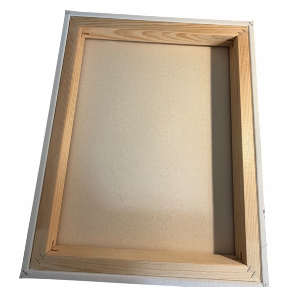 Original Artwork Acrylic’s On Canvas Wid Flowers Pink and Purple Accents 16 x 20 - Picture 9 of 11